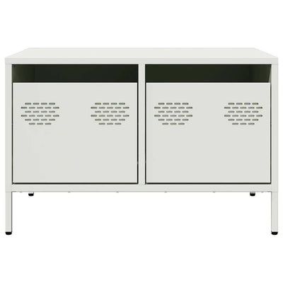 Valkoinen tv-taso Carpia 68x50x43,5cm (kylmävalssattu teräs)