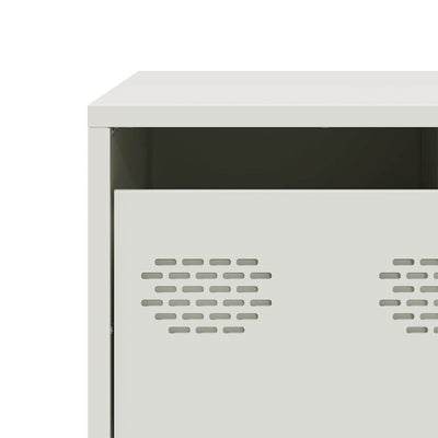 Valkoinen tv-taso Carpia 68x50x43,5cm (kylmävalssattu teräs)