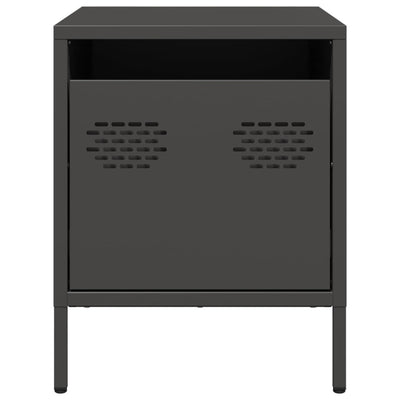 Musta yöpöydät Unit 35x39x43,5cm (2 kpl, teräs)