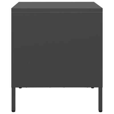 Musta yöpöydät Unit 35x39x43,5cm (2 kpl, teräs)