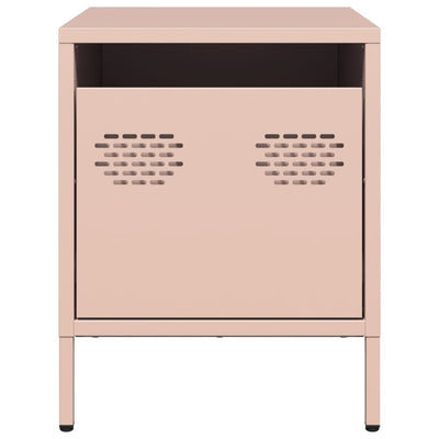 Vaaleanpunainen yöpöytäkaappi Unit 35x39x43,5cm (terästä)