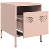 Yöpöytäkaapit 2 kpl Pinkki 35x39x43,5 cm Teräs