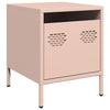 Yöpöytäkaapit 2 kpl Pinkki 35x39x43,5 cm Teräs