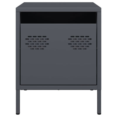 Antrasiitti yöpöytäkaappi Unit 35x39x43,5cm (terästä)