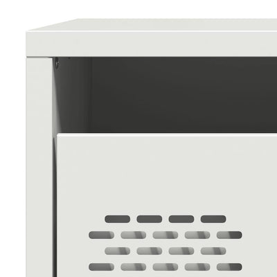 Valkoinen yöpöytä Unit 35x39x43,5cm (teräs)