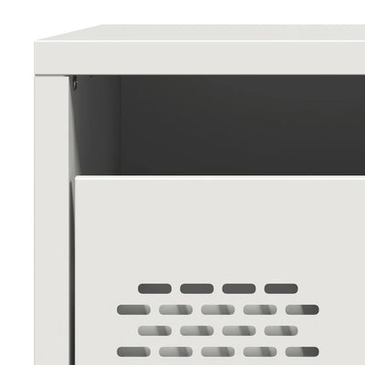 Valkoinen yöpöydät Unit 35x39x43,5cm (2 kpl, teräs)