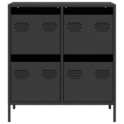 Senkki musta 68x39x73,5 cm kylmävalssattu teräs