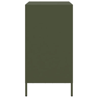 senkki oliivinvihreä 68x39x73,5 cm kylmävalssattu teräs