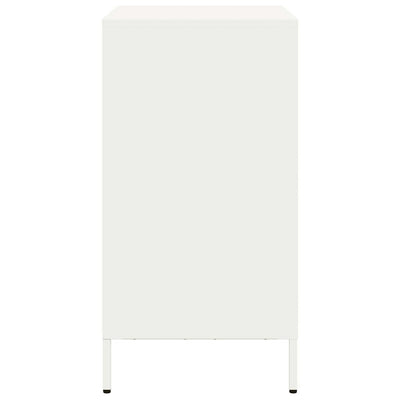 Valkoinen senkki Lcian 68x39x73,5cm (kylmävalssattu teräs)