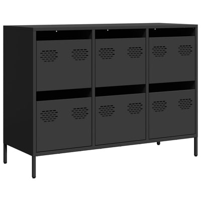 senkki musta 101,5x39x73,5 cm kylmävalssattu teräs
