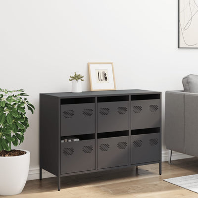 senkki musta 101,5x39x73,5 cm kylmävalssattu teräs