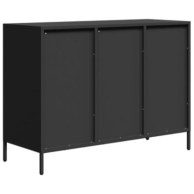 senkki musta 101,5x39x73,5 cm kylmävalssattu teräs