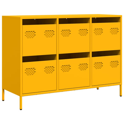 Senkki Sinapinkeltainen 101,5x39x73,5 cm Kylmävalssattu teräs