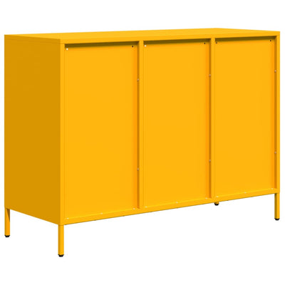 Senkki Sinapinkeltainen 101,5x39x73,5 cm Kylmävalssattu teräs