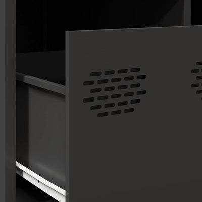 Musta sohvapöytä Nucusoara 101,5x50x43,5cm (kylmävalssattu teräs)