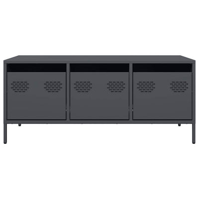 Antrasiitti sohvapöytä Nucusoara 101,5x50x43,5cm (kylmävalssattu teräs)