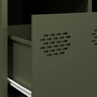 Oliivinvihreä sohvapöytä Nucusoara 101,5x50x43,5cm (kylmävalssattu teräs)