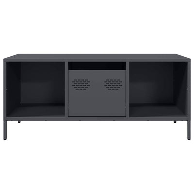 Antrasiitti sohvapöytä Bridgett 101,5x50x43,5cm (kylmävalssattu teräs)