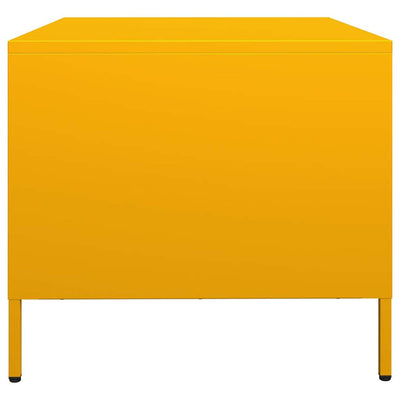 Sinapinkeltainen sohvapöytä Bridgett 101,5x50x43,5cm