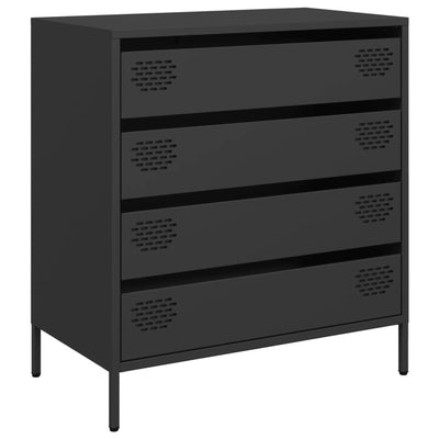 Senkki musta 68x39x73,5 cm kylmävalssattu teräs