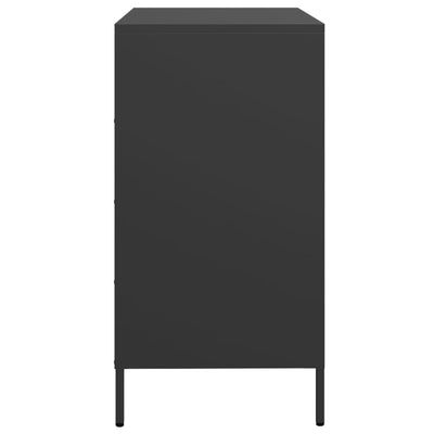 Senkki musta 68x39x73,5 cm kylmävalssattu teräs