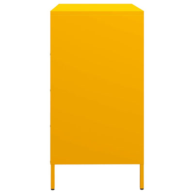 Sinapinkeltainen senkki Neaga 68x39x73,5cm (kylmävalssattu teräs)