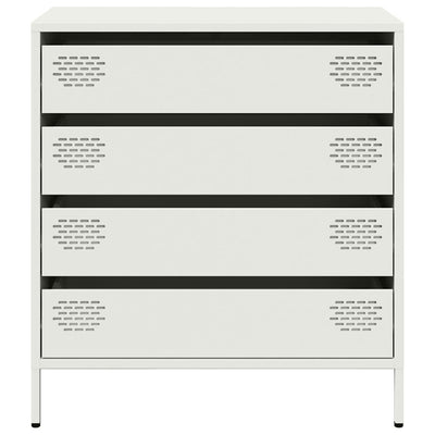 Valkoinen senkki Neaga 68x39x73,5cm (kylmävalssattu teräs)