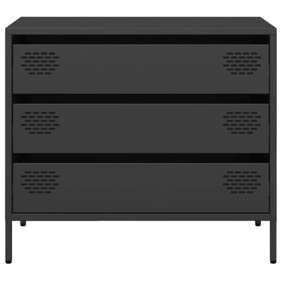 Senkki musta 68x39x58,5 cm kylmävalssattu teräs