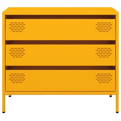 Sinapinkeltainen senkki Trache 68x39x58,5cm (kylmävalssattu teräs)