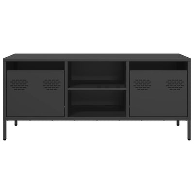 TV-taso musta 101,5x39x43,5 cm kylmävalssattu teräs