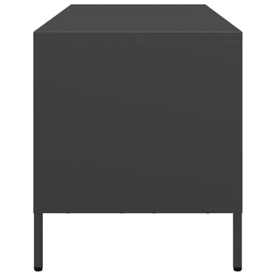 TV-taso musta 101,5x39x43,5 cm kylmävalssattu teräs