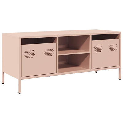 TV-taso pinkki 101,5x39x43,5 cm kylmävalssattu teräs