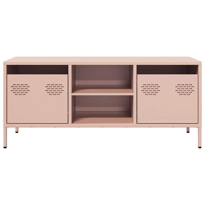 TV-taso pinkki 101,5x39x43,5 cm kylmävalssattu teräs