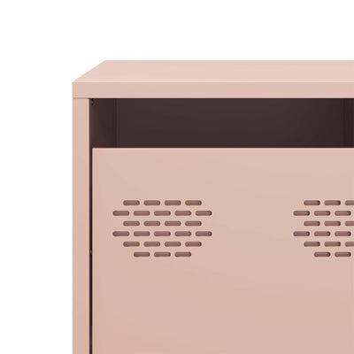 TV-taso pinkki 101,5x39x43,5 cm kylmävalssattu teräs