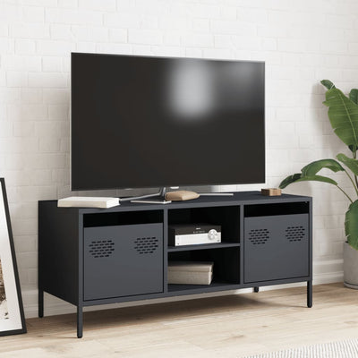 TV-taso antrasiitti 101,5x39x43,5 cm kylmävalssattu teräs