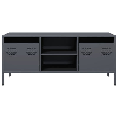 Antrasiitti tv-taso Joe 101,5x39x43,5cm (kylmävalssattu teräs)