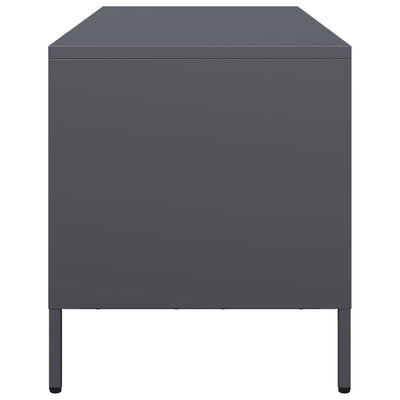 Antrasiitti tv-taso Joe 101,5x39x43,5cm (kylmävalssattu teräs)