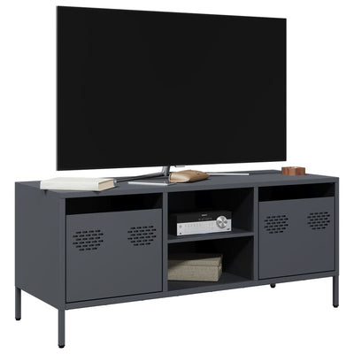 TV-taso antrasiitti 101,5x39x43,5 cm kylmävalssattu teräs