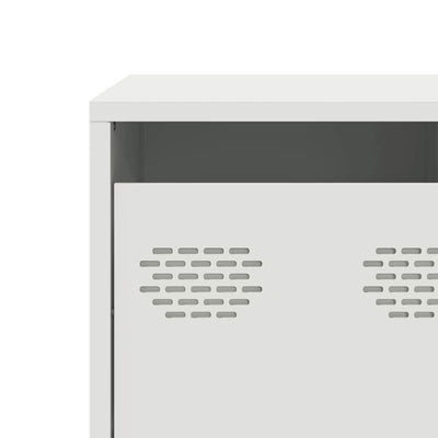 Valkoinen tv-taso Joe 101,5x39x43,5cm (kylmävalssattu teräs)