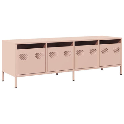 TV-taso pinkki 135x39x43,5 cm kylmävalssattu teräs