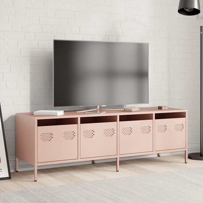 TV-taso pinkki 135x39x43,5 cm kylmävalssattu teräs