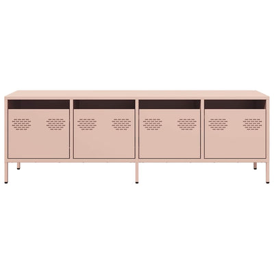 TV-taso pinkki 135x39x43,5 cm kylmävalssattu teräs