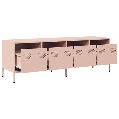 TV-taso pinkki 135x39x43,5 cm kylmävalssattu teräs