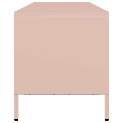 TV-taso pinkki 135x39x43,5 cm kylmävalssattu teräs