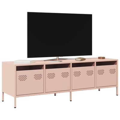 TV-taso pinkki 135x39x43,5 cm kylmävalssattu teräs