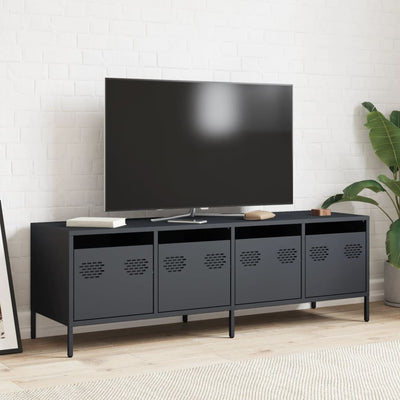 TV-taso antrasiitti 135x39x43,5 cm kylmävalssattu teräs