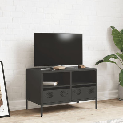 TV-taso musta 68x39x43,5 cm kylmävalssattu teräs