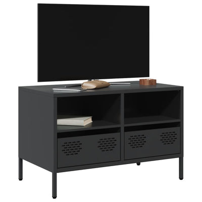 TV-taso musta 68x39x43,5 cm kylmävalssattu teräs