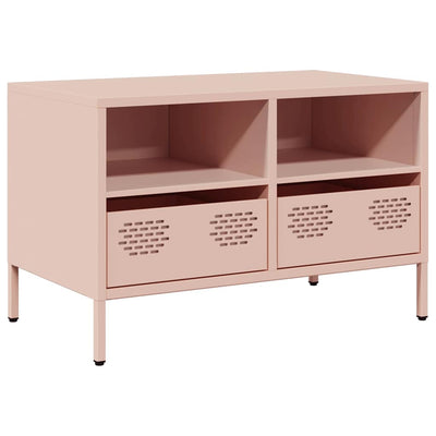 TV-taso pinkki 68x39x43,5 cm kylmävalssattu teräs
