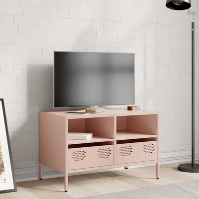 TV-taso pinkki 68x39x43,5 cm kylmävalssattu teräs
